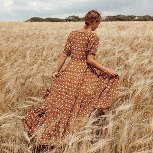 EUC Daughters of India Chaaya maxi dress size s